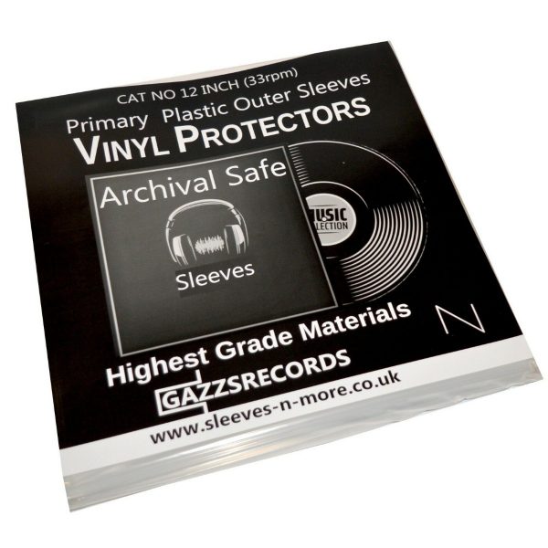 20 12" Inch Vinyl Album LP 450 Gauge Outer Plastic Polythene Record Sleeves-18160