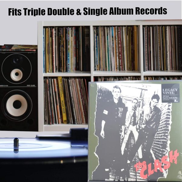 25 12" Inch Vinyl Album LP 450 Gauge Outer Plastic Polythene Record Sleeves-17707