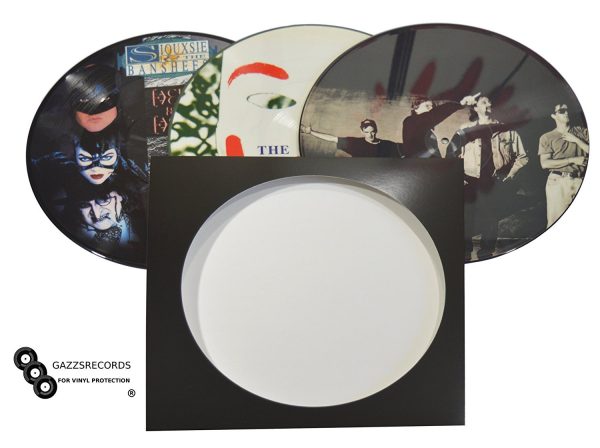 25 12" LP Vinyl Black Picture Disc Cardboard Record Sleeves