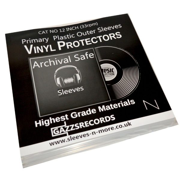 10 12" Inch Vinyl Album LP 450 Gauge Outer Plastic Polythene Record Sleeves-18433