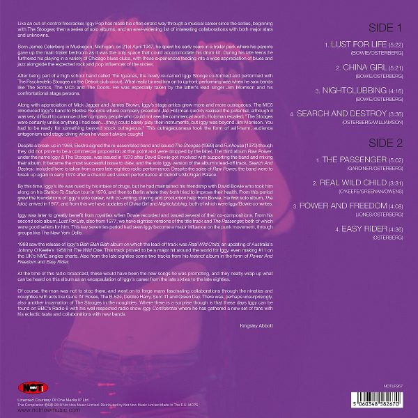 IGGY POP LUST FOR LIVE 12" Inch LP White 180 Gram Vinyl 33 rpm Album Record-18326