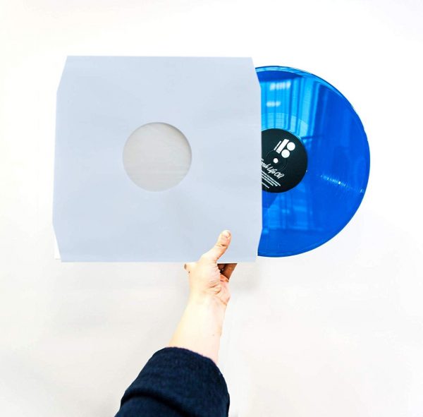 200 12" Inch White Paper Polylined Inner LP Anti-Static Record Sleeves-18418