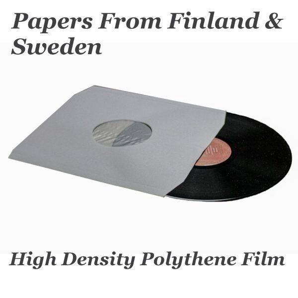 25 12" Inch White Paper Polylined Inner LP Anti-Static Record Sleeves-18391