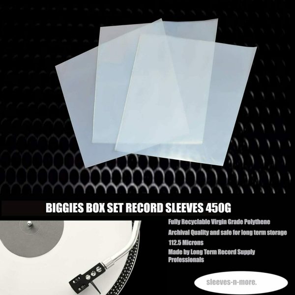 15 14"Inch LP Vinyl Album Box Set 450g Gauge Plastic Outer Polythene Record Sleeves