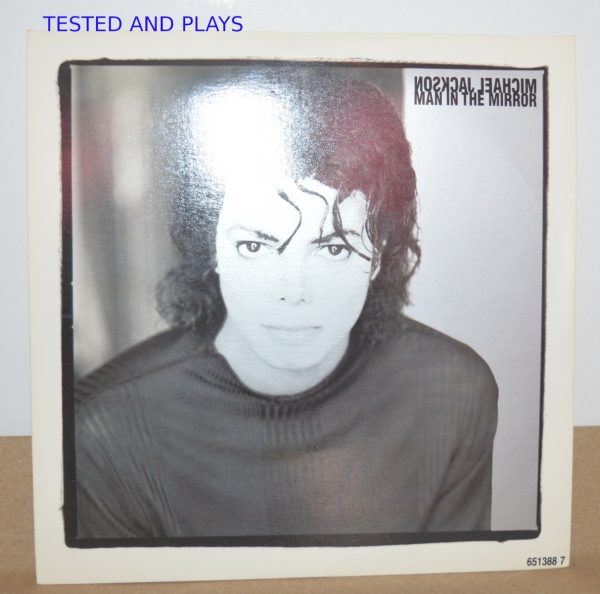Michael Jackson Man In The Mirror 7" Inch Vinyl 45 Single Record -0