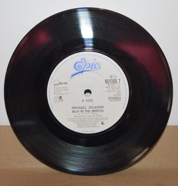 Michael Jackson Man In The Mirror 7" Inch Vinyl 45 Single Record -18655