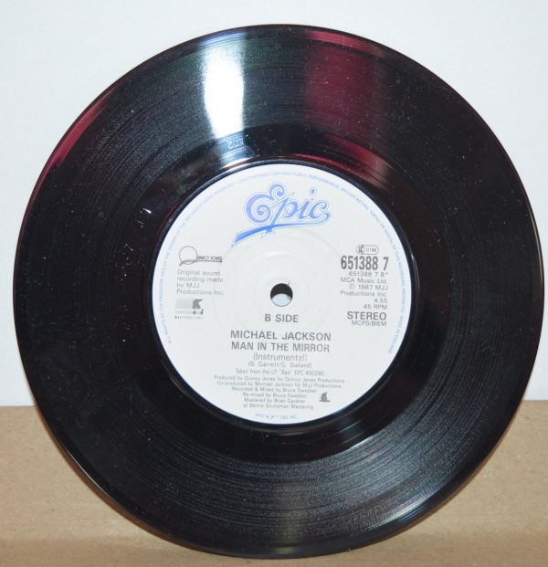 Michael Jackson Man In The Mirror 7" Inch Vinyl 45 Single Record -18656