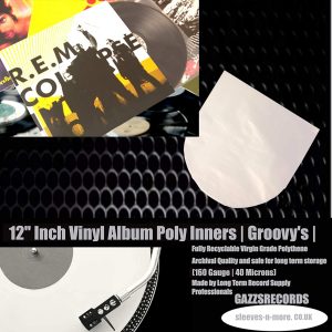 12" Inch Groovy's Vinyl Album Inner Anti-Static Record Sleeves