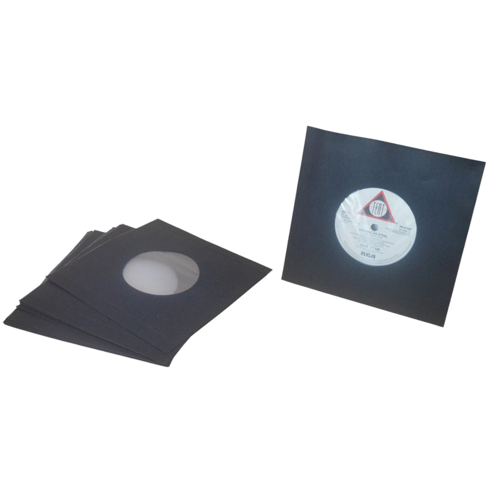 25 7" Inch Black Polylined Anti-Static Record Sleeves - Image 6