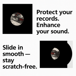 25 7" Inch Black Polylined Anti-Static Record Sleeves